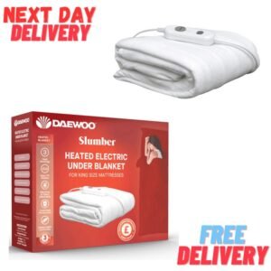 Straame Electric Heated Blanket King/Double/Single, Soft & Cozy Electric Throw Blanket For All-Season Comfort, Heated Underblanket With 3 Heat Settings, Ultra-Soft Fleece, Safe & Energy-Efficient, Machine & Hand Washable